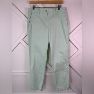 Talbots Mint Green Relaxed Chino Pants Size 6